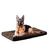 CozyLux Large Dog Crate Bed, 36 Inches Crate Pad with Soft Faux Fur for Dogs and Cats, Washable...
