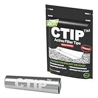 CTIP Activefilter Alu Filter Tips - Tüte mit 200 Stück, Schwarz