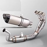 silencieux devil cone 205 gti  GRFIT Silencieux Devil Slip on pour Y&amaha MT-09 MT09 FZ 09 2014-2023 Systèmes D\'échappement De Moto Tuyau De Liaison Modifié(Style 5)