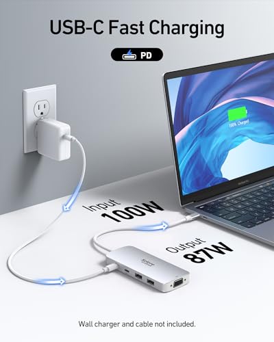 USB C Docking Station Dual HDMI Monitor Adapter Selore USB C Hub 4 Monitors — view 5