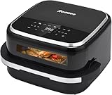 Pizza Oven & Air Fryer, 4.3L 11-in-1 Flat Airfryer with Superior Top and Bottom Airflow Tech, Digital Display, Large Viewing Window, Grill Plate, Up to 32 Chicken Wings / 11" Pizza Capacity