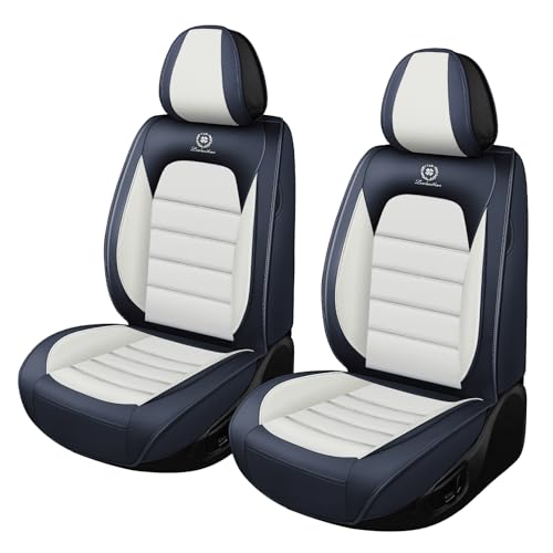 Image of Car Seat Covers for Ford F-150 F-250 F-350 XL XLT STX Lariat King Ranch Platinum Raptor Seat Covers 2007-2026, Waterproof Seat Protectors(Standard 2 Seats /Black&White)