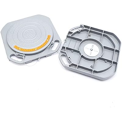 Wheel Alignment Tool Turn Plates, 2 Wheel Durable Car Front End Wheel Alignment Turntable Turn Plates Tools (with Angle Meter and Pointer)