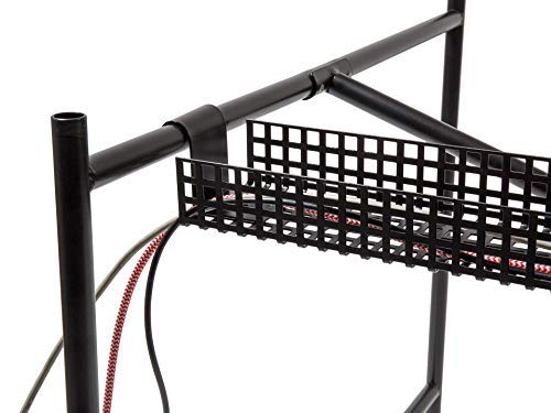 Modulor Kabelkanal für Tischgestell E2, 9,5 x 5,0 x 132,0 cm, Schwarz | Kabelführung für den Schreibtisch aus pulverbeschichtetem Stahl für E2 Tischgestelle; Kabelhalterung inklusive Schrauben