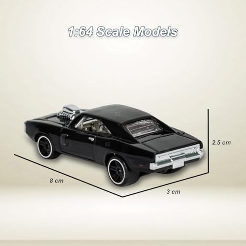 Image of PLUSPOINT Die-cast Metal Charger 1:64 Scale Model Car,Simulation Collectible Style Mini Car Alloy Body, Smooth Wheels & Realistic Display Model & Racing Toy Car for Kids, Adults & Collectors for 3+