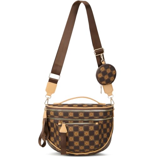 Image of Crossbody Purse for Women Small Crossbody Bags Trendy Vegan Leather with Adjustable Shoulder Straps Gift for Mother Wife Mom