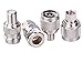 TUOLNK 4 Type Set N to F Coax Adapter Kit F-Type Female to N-Type Male Antenna Coaxial Adapter for Antenna Extension Cable RF Coax Connector Kit