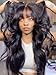 Beauty Forever Bye Bye Knots Glueless Fluffy Body Wave Curtain Bangs Wig Pre Plucked Pre Cut 7x5 Lace Front Human Hair Loose Wave Pre Bleached Pre Everything 3S Ready to Wear Wig 180% Density 18inch