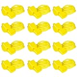 LIANGYUNZE Professional Sport Whistle Set - 12 Pcs Yellow Pea-Less Whistles with Lanyard for Coaches, Referees, Lifeguards and Police