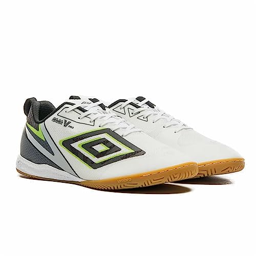 Chuteira Futsal Umbro Sala V Bump Pro Branco e Verde, Cor: Branco/verde, Tamanho: 40