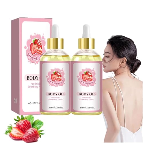 Generic - Wild Plus Body Juice Oil - Huile corporelle artisanale parfumée à la fraise pour les peaux sèches, huile de jus de corps pour les peaux vieillissantes, huile corporelle pour les femmes (2pcs)