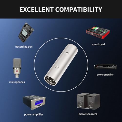 XLR Male to Male Audio Adapter, Secure Locking Coupling Connector, 3-Pin Lossless Signal Transmission, Durable XLR Extender for Studio & Stage Equipment Cable Adapter 3-Pack — 사진 3