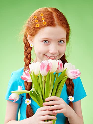 Kalolary 100Pcs Daisy Resin Embellishments Mixed Spring Daisy Charms Flatback Flower Craft Resin Ornaments Colorful Cabochons Slime Charms For Phone Case Scrapbooking Costume Diy Decoration (4 Sizes) #TOP6