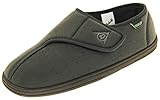 Suela Flexible Dunlop Zapatillas De Estar por Casa De Hombre Toque de Fijación Fieltro Gris EU 43