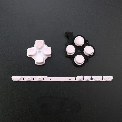 Left Right Button Home Start Buttons Set for PSP 2000 PSP2000 ABXY Direction Cross Buttons Replacement (Pink)