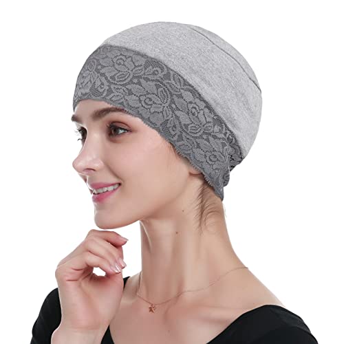 Cappelli da chemio per Donne Cappelli Caldi per pazienti affetti da Cancro Grigio Chiaro