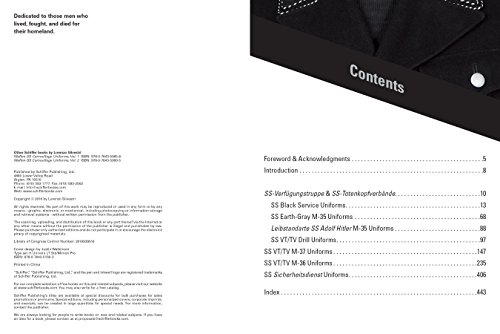 image for SCHIFFER MILITARY Black and Field Gray Uniforms of Himmler's SS: Allge