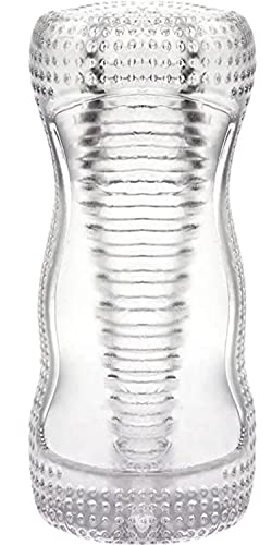 Male Masturbator Cup Sex Toys for Men,Portable and Reusable Pocket Pussy Stroker with Vagina Textured,Transparent Penis Trainer Blowjob Adult Toys for Male Pleasure