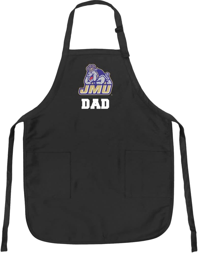 Broad Bay James Madison University Dad Aprons JMU Dad w/Pockets Grilling Gift Him Men