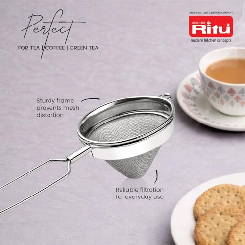 Image of RITU J-427 Medium Cone Strainer for Tea, Juice & Kitchen Filtering