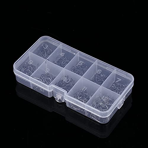 Kit de anzol farpado, conjunto de anzol de pesca universal para água doce