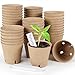 GardEasy 120PCS 3.15 Inch Peat Pots for Seedling, Outdoor Garden Germination Nursery Peat Pots Plants with Bonus 20 Plant Labels