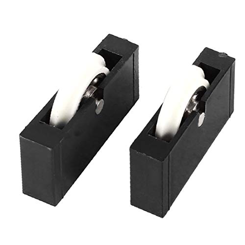 X-DREE Tipo T Azulejo Cortador de vidrio Piezas de repuesto Plástico Rodillo de la rueda Negro 2 piezas (d0e89e5857badbc59869b995d3283c70)