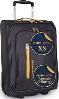 Pierre Cardin Soft Sided Luggage - with Stress Tested Durable Wheels | Telescopic Drag Handle Lightweight Soft-Sided Suitcase with Packing Straps | CL610