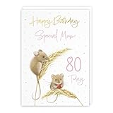 Messaggio stampato all'interno: il biglietto Harvest Mouse ha una stampa al suo interno che rende il tuo biglietto ancora più speciale pur lasciando molto spazio per scrivere il tuo messaggio. Si prega di vedere l'immagine interna del biglietto per vedere il messaggio stampato