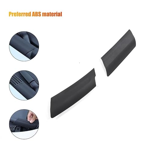 PIUGILH Kompatibel mit FIAT 500 2010-2024 Auto Motorhaube Wasserkanal Abdeckung,Frontscheibenwischer-Seitenverkleidung Motorhauben-Abdeckplatte,Wischer Scuttle Panel Trim Cover Außenzubehör