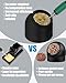 Kaisi Soldering Iron Tip Cleaner,Non-slip Silicone Holder Solder Brass Tip Cleaner Kit for Cleaning Soldering Stations,Soldering Irons Tips,With 3 solder sponge Brass Cleanr Balls (Black)