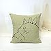 N / A Funda Cojine Funda Almohada Funda de cojín con Estampado de Totoro de Dibujos Animados Funda de Almohada de algodón de Lino Funda de Almohada Decorativa para sofá 45x45 cm