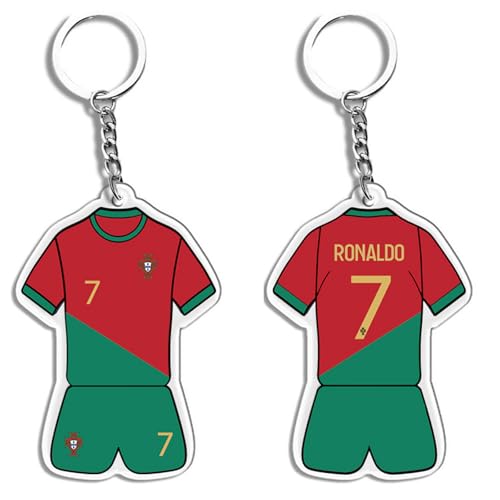 Image of YUNLIJIA Football 2026 Keyring Red Green Double Sided For Football Fan Watching The Game Men Sports Enthusiasts And Family Members Friend Fan Merchandise Automobiles Office Decorations