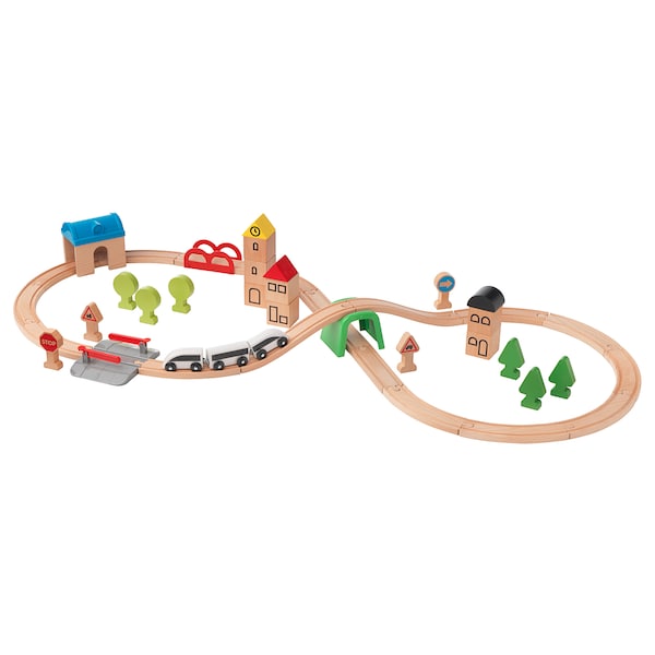 tqmLillabo 45 Piece Train Set With Rail