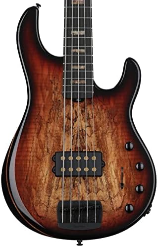 Ernie Ball Music Man Music Man StingRay Special 5H 35th Anniversary 5-string Bass Guitar - Spalted Sunburst