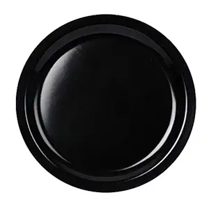 E-Ezra Melamine Black Full Dinner Plate (11