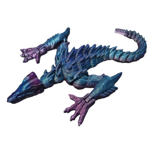 3D Printed SkullCrawler Articulated Figure, Movie Monster Series,Skull Island Lizard 3D Printed Fidget Toy (Galaxy)