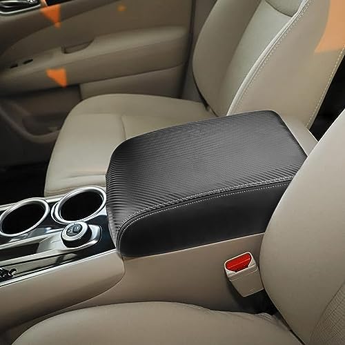 INTGET Center Console Armrest Cover for Nissan Pathfinder Accessories 2013-2020