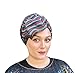 The Little Tichel Lady Metallic Pleated Multi-Colored Head Wrap, Chemo Cancer Hair Scarf, Tichel Hijab Headwear, 1 Size (MPHW-MC)