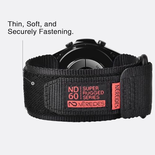 Image of Nereides Compatible with Samsung Galaxy Watch 3 45mm Band, Rugged Nylon Sports Strap with Woven Loop Design, 22mm Tough Replacement Band