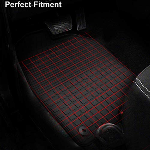 Megiteller Car Rubber Cargo Mat Liner Custom Fit For Ford Escape 2013 2014 2015 2016 2017 2018 Odorless Washable Heavy Duty Anti-Slip All Weather Black #TOP2