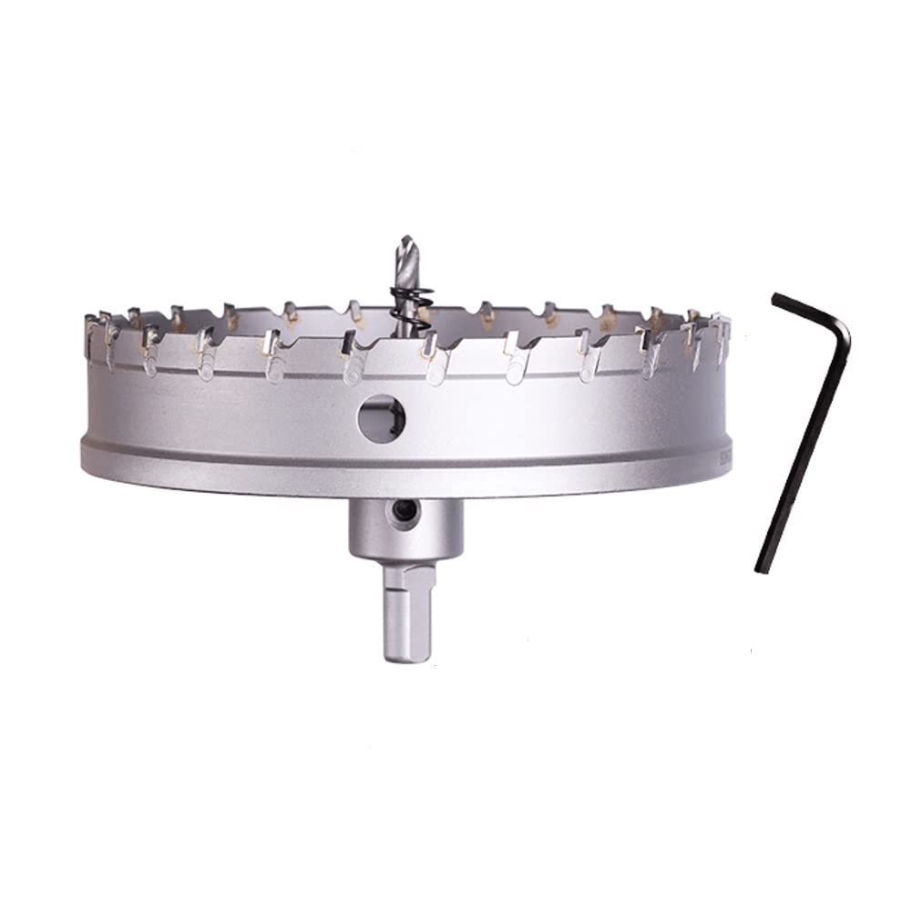 Otwornica z węglików spiekanych 140 mm z trzpieniem, wiertło do cięcia otworów TCT do stali nierdzewnej, blachy, metalu, drewna
