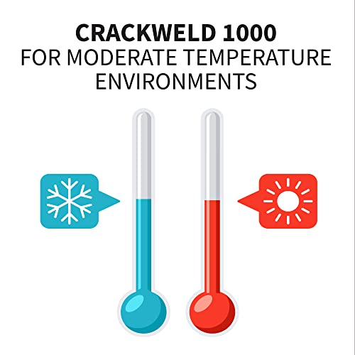 Glasweld Crackweld 1000 Long Crack Windshield Repair Resin - Professional Windshield Chip Repair Glue & Auto Crack Fluid Filler, Strong Windshield Repair Fluid For Moderate Temperatures (30 Ml) #TOP1