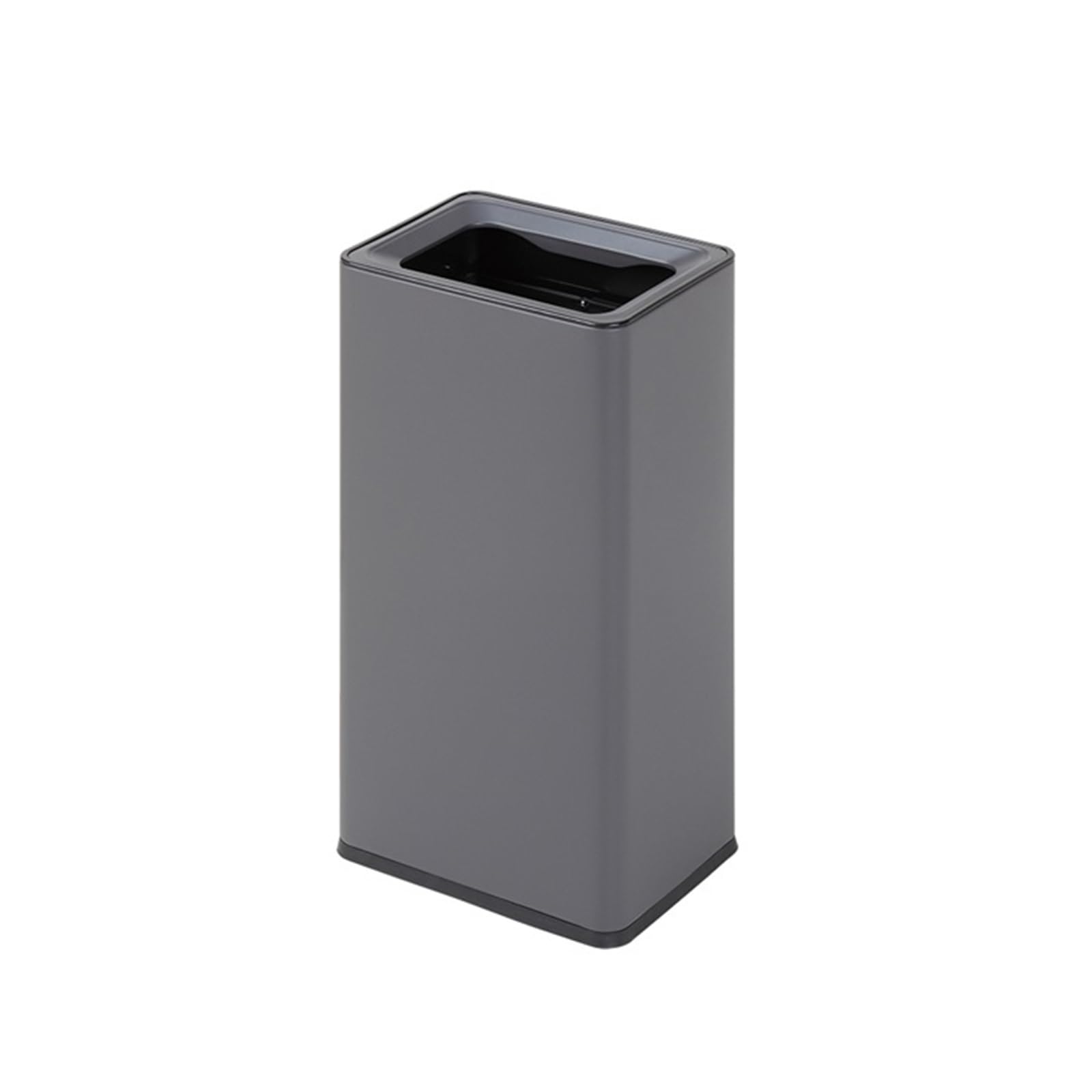 ZYYANSHOP Trash Cans Indoor Trash Cans with ashtray Stainless Steel Bin for Home Office Restaurant Lobby Store Wastebasket Garbage(Silver)