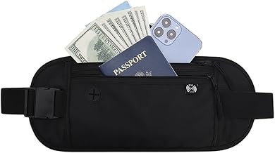Cedar Eight Security Pouch, Anti-Theft, Thin, Passport Case, Overseas Travel, Skimming Prevention, Waist Pouch