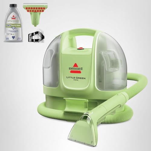 BISSELL Little Green Mini Portable Carpet and Upholstery Deep Cleaner, Car/Auto Detailer, with HydroRinse Self-Cleaning Tool and 4" Tough Stain Tool, Tea Green, 4075 — view 10