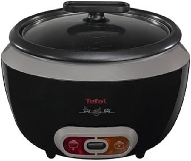 Tefal RK1568UK Cool Touch Rice Cooker, (20 Portions), 700 W, 1.8 Litre, Black