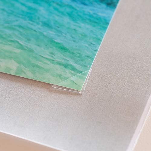 Clear Self Adhesive Photo Corners - Acid Free Picture Corner for Scrapbooking | 250 Archival Mounting Stickers for Scrapbooks & Photo Albums | Perfect Photo Holders for Creative Scrapbook
