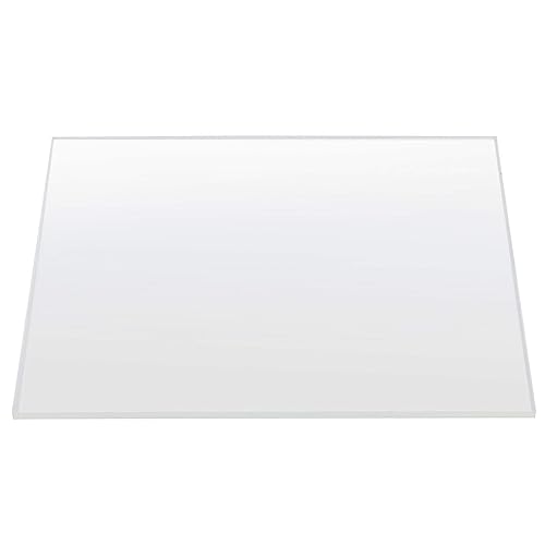 Miniatura 4 de ZOENHOU 2 hojas de acrílico transparente de 12 x 12 pulgadas tablero de plexiglás resistente a roturas con papel protector para gabinetes de