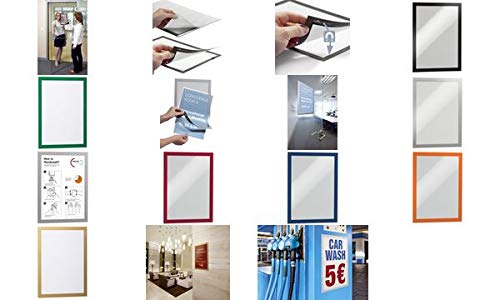 Image of DURABLE DURAFRAME® display frame, self adhesive, magnetic, for A4, black frame, pack of 10.